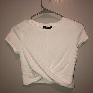 White crop top